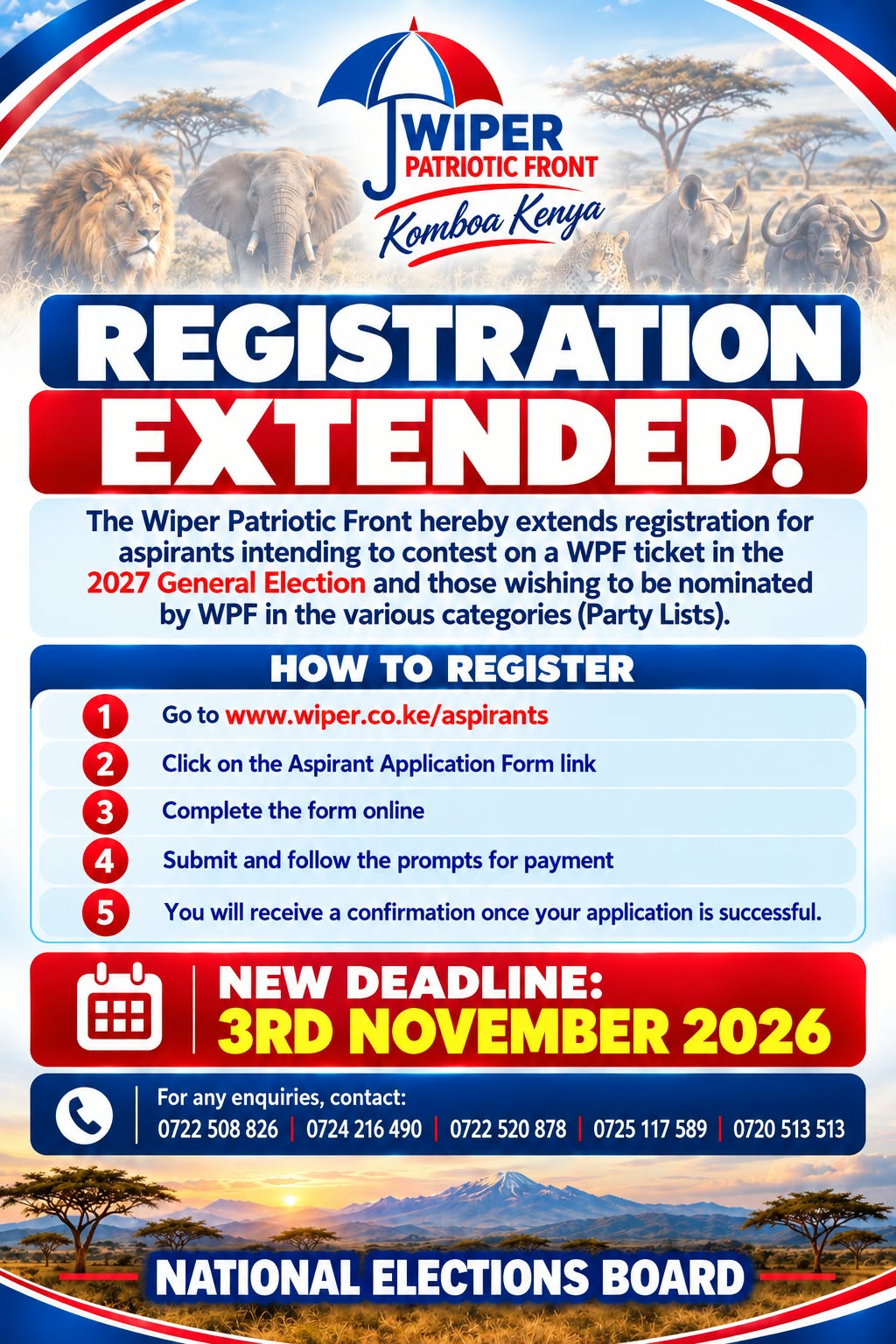 NOTICE TO ALL LEADERS ELECTED ON A WPF TICKET !!!